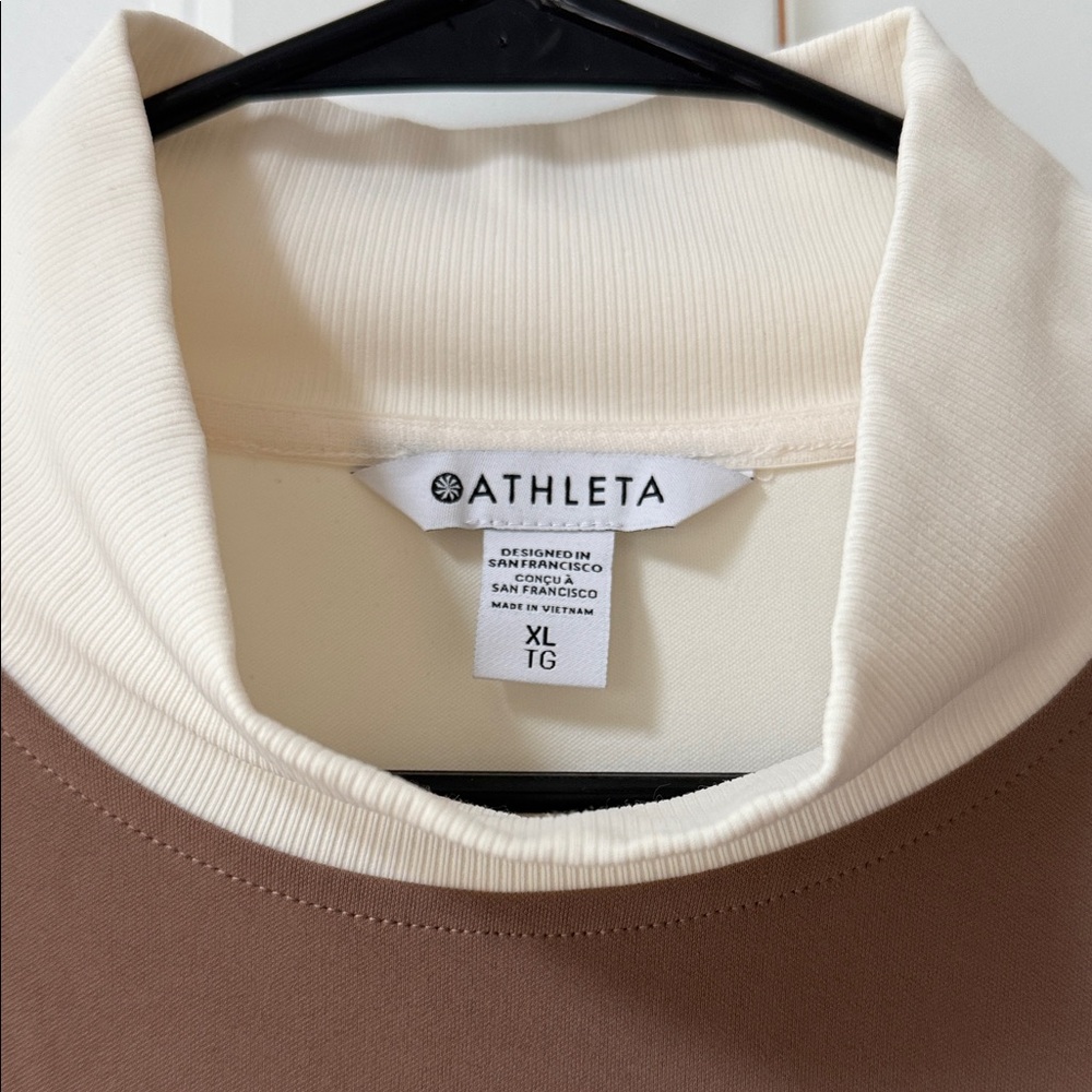 Athleta Brown and Cream Sweatshirt - Picture 5 of 8